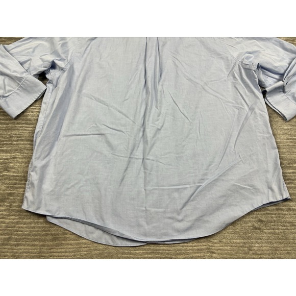 Croft & Barrow‎ Shirt Mens 20 34/35 Blue Button Up Easy Care Classic Fit Casual - Picture 11 of 14